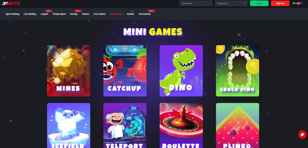 Betride mini crypto games