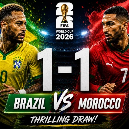 Brazil vs Morocco 1-1 at FIFA World Cup 2026