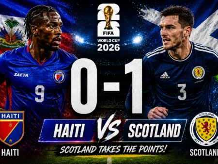 Haiti vs Scotland 0-1 at FIFA World Cup 2026
