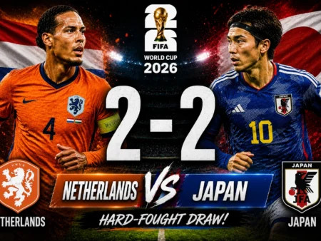 Netherlands vs Japan 2-2 at FIFA World Cup 2026