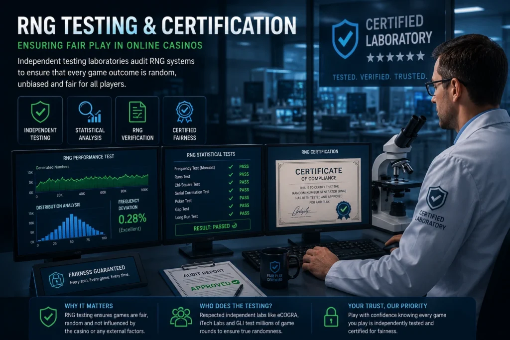 Online Casino RNG Fairness Testing and Certification